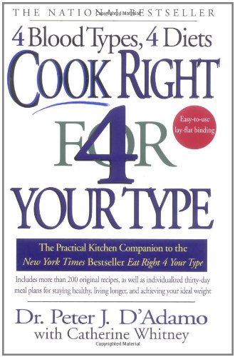 Cook right 4 your type : the practical kitchen companion to eat right 4 your type, including more than 200 original recipes, as well as individualized 30-day meal plans for staying healthy, living longer, and achieving your ideal weight