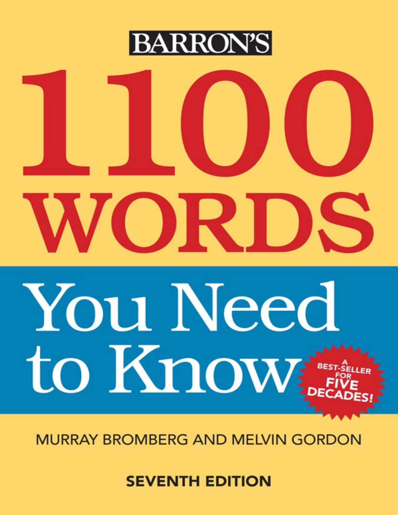 1100 Words You Need to Know