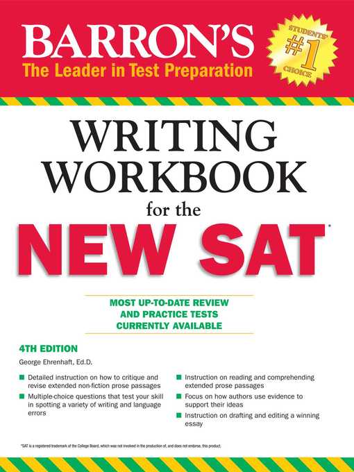 Writing Workbook for the NEW SAT