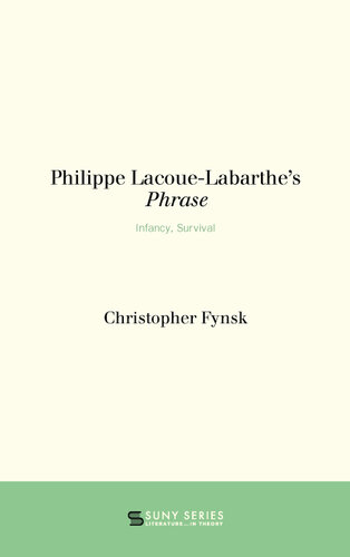 Philippe Lacoue-Labarthe's Phrase