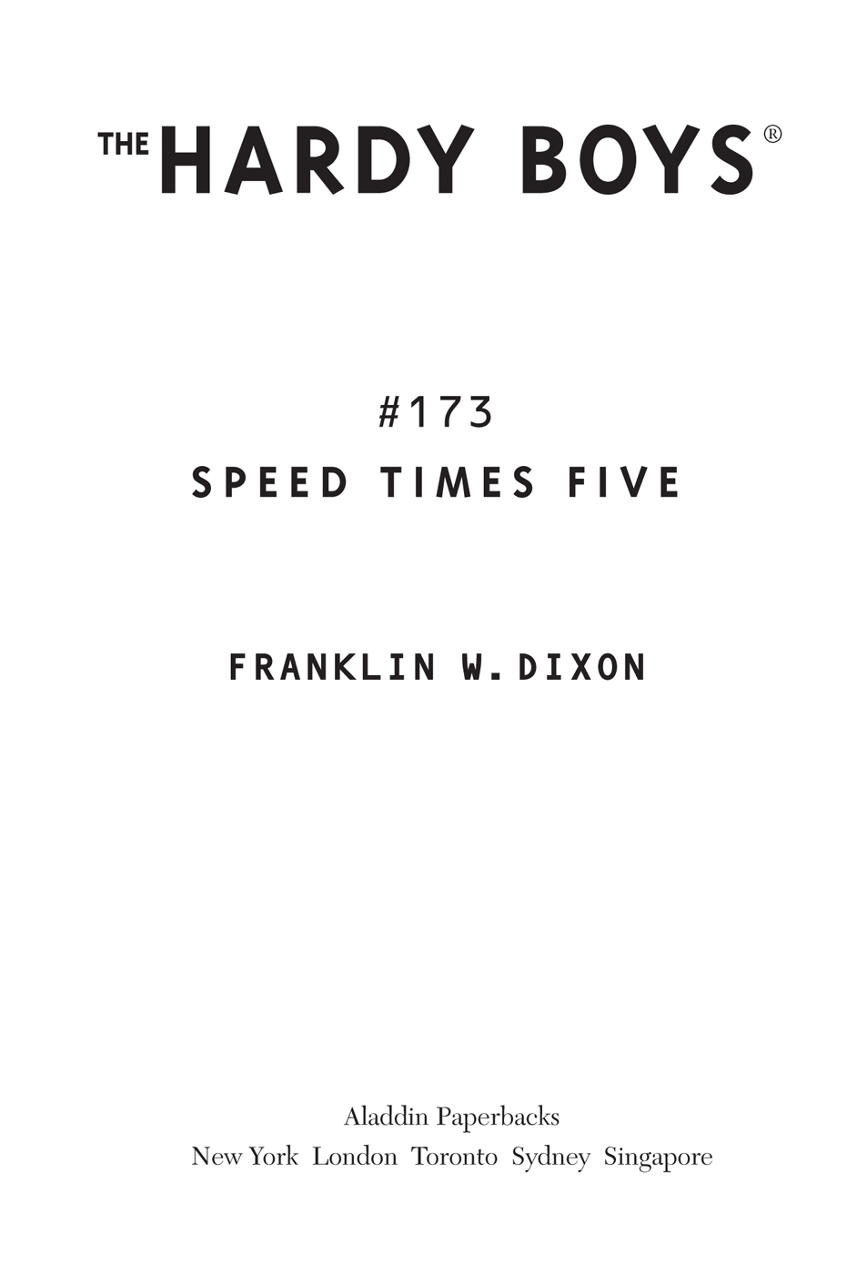 Speed Times Five