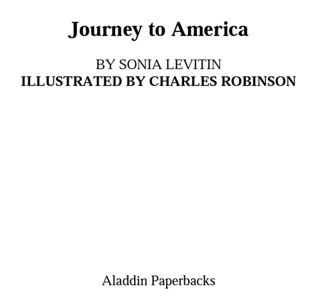 Journey to America