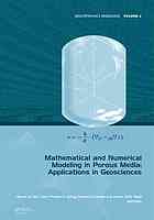 Mathematical and numerical modeling in porous media : applications in geosciences