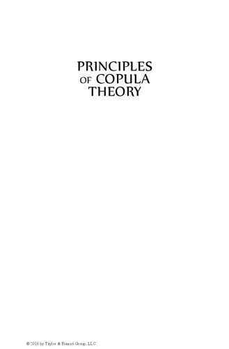 Principles of Copula theory