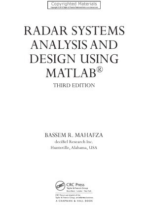 Radar Systems Analysis and Design Using MATLAB