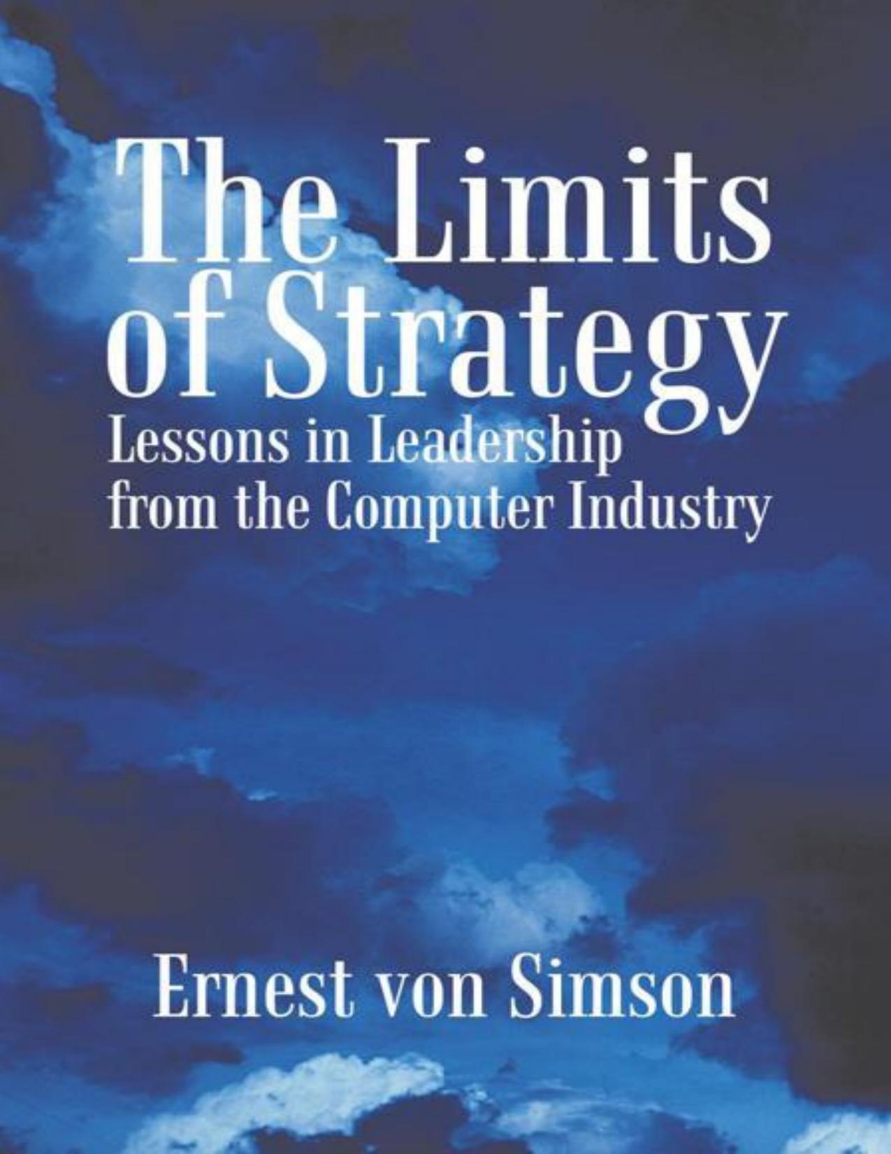 The Limits of Strategy