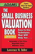 The Small Business Valuation Book