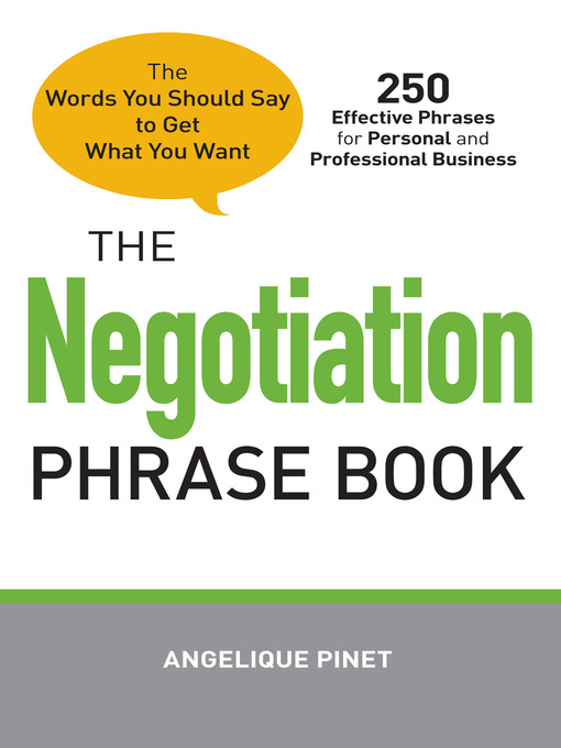 The Negotiation Phrase Book