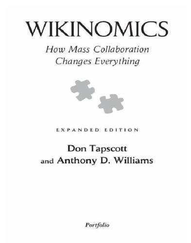 Wikinomics