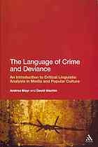 The Language of Crime and Deviance