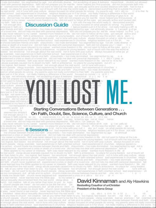You Lost Me Discussion Guide