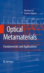 Optical Metamaterials Fundamentals and Applications