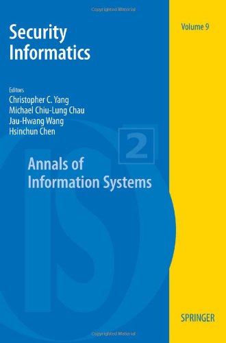 Security Informatics (Annals Of Information Systems)