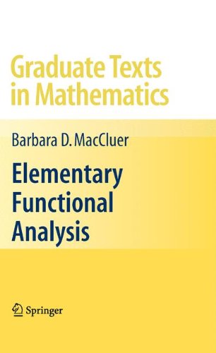 Elementary Functional Analysis