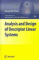 Analysis and design of descriptor linear systems