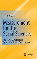 Measurement for the Social Sciences