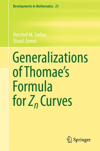 Generalizations of Thomae's Formula for Zn Curves