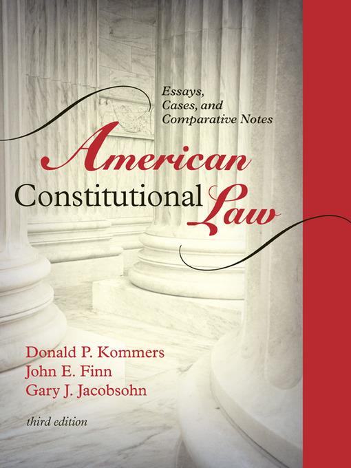 American Constitutional Law, Volume 1