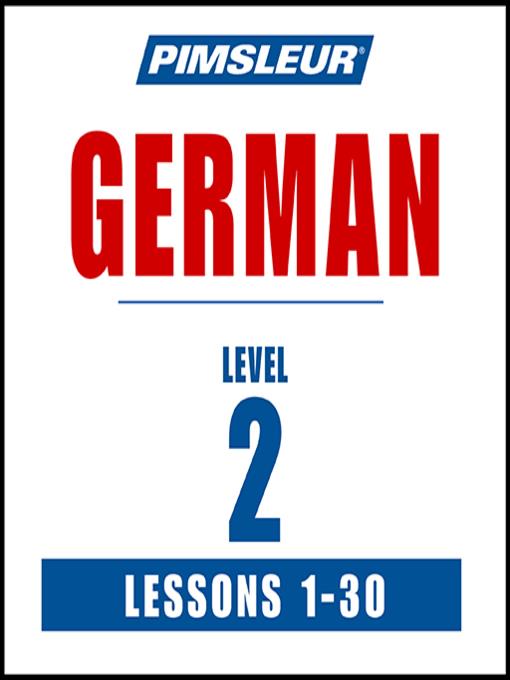 Pimsleur German Level 2 MP3