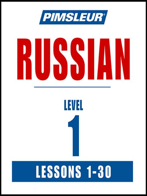 Pimsleur Russian Level 1 MP3