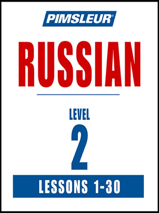 Pimsleur Russian Level 2 MP3