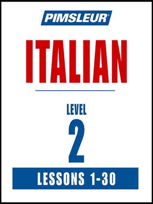 Pimsleur Italian Level 2 MP3