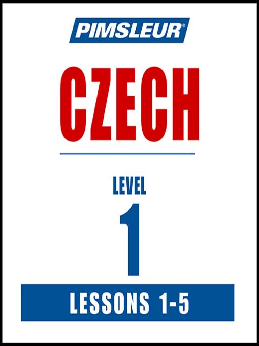 Pimsleur Czech Level 1 Lessons 1-5 MP3