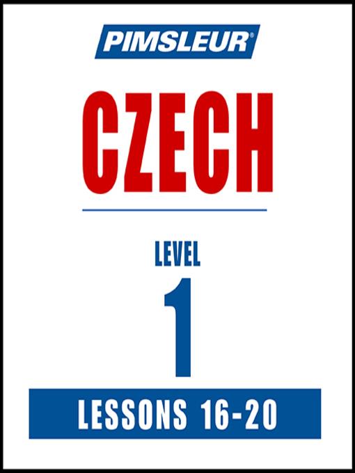 Pimsleur Czech Level 1 Lessons 16-20 MP3