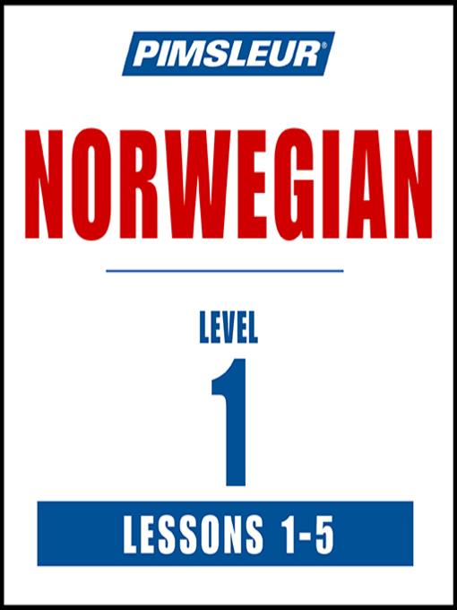 Pimsleur Norwegian Level 1 Lessons 1-5 MP3