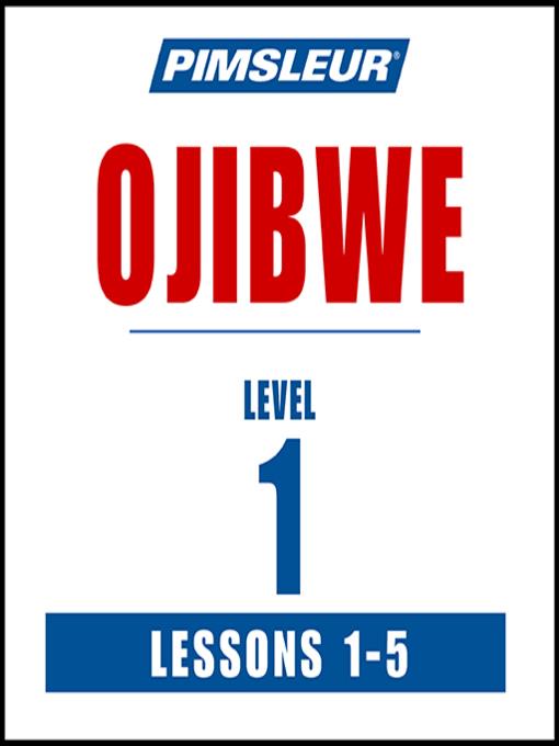 Ojibwe Level 1 Lesson 01-05