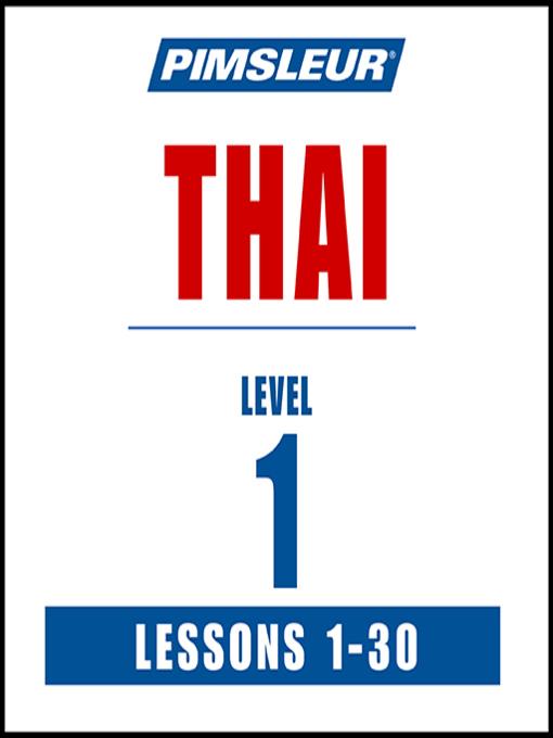 Pimsleur Thai Level 1 MP3