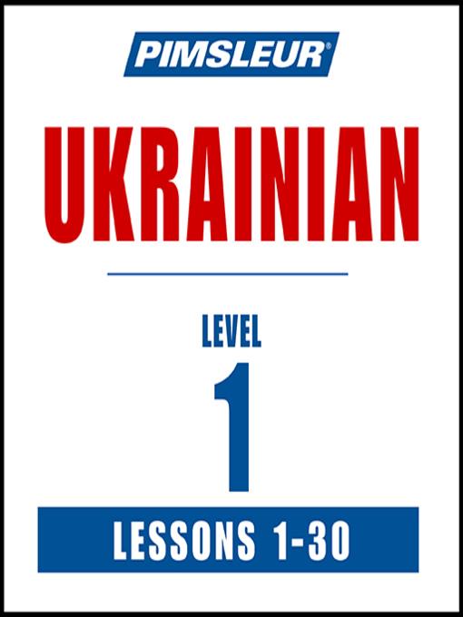 Pimsleur Ukrainian Level 1 MP3