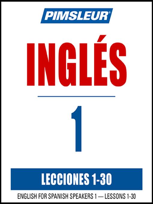 Pimsleur English for Spanish Speakers Level 1 MP3