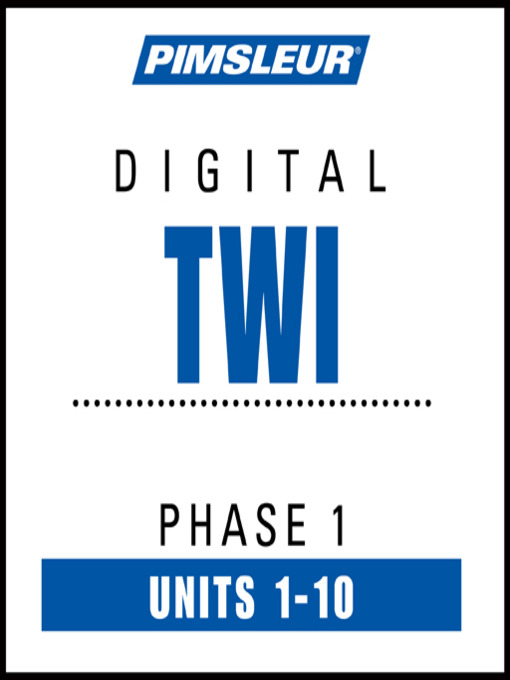 Pimsleur Twi Level 1