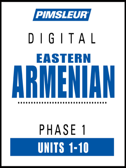 Pimsleur Armenian (Eastern) Level 1