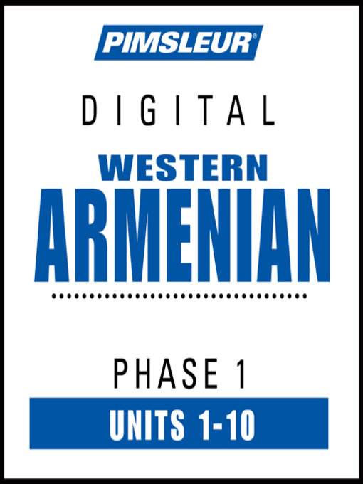 Pimsleur Armenian (Western) Level 1