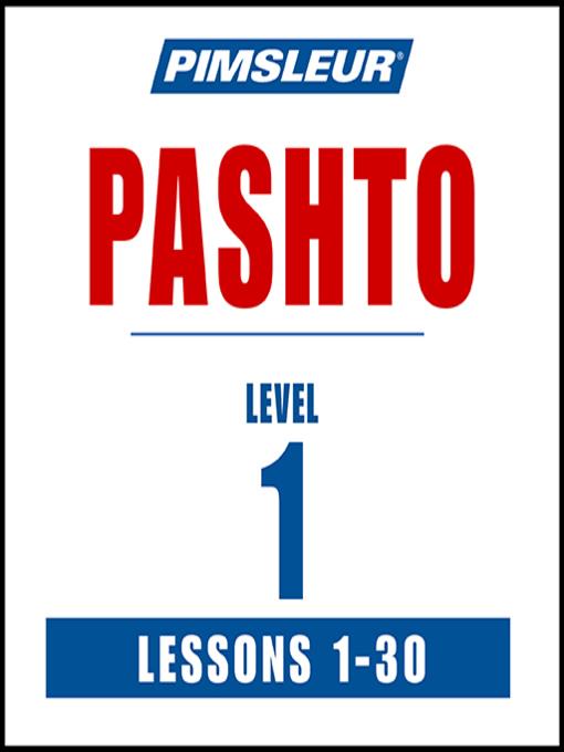 Pimsleur Pashto Level 1 MP3