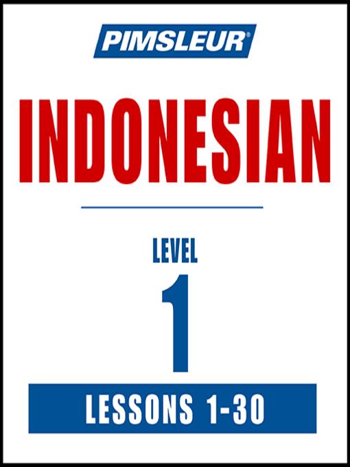 Pimsleur Indonesian Level 1 MP3