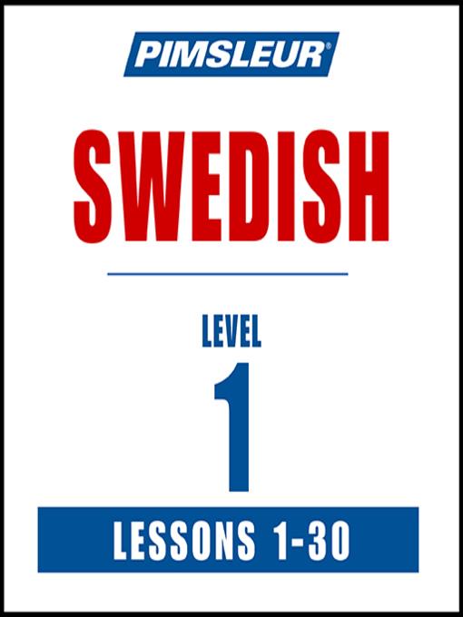 Pimsleur Swedish Level 1 MP3