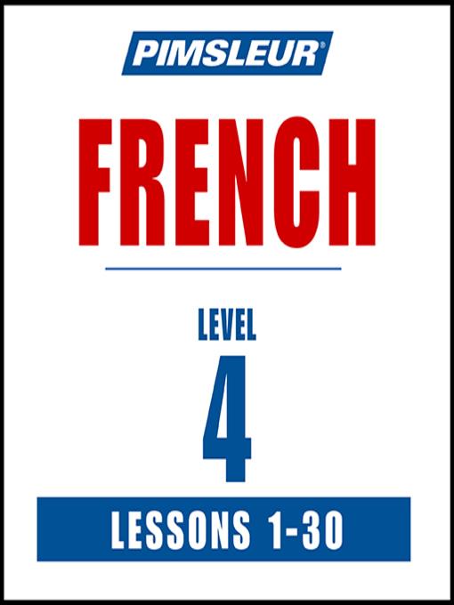 Pimsleur French Level 4 MP3