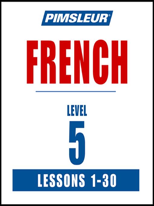 Pimsleur French Level 5 MP3