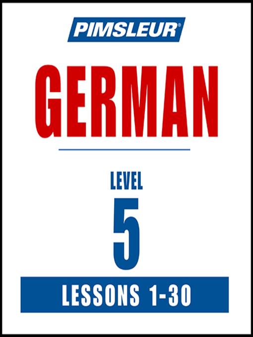 Pimsleur German Level 5