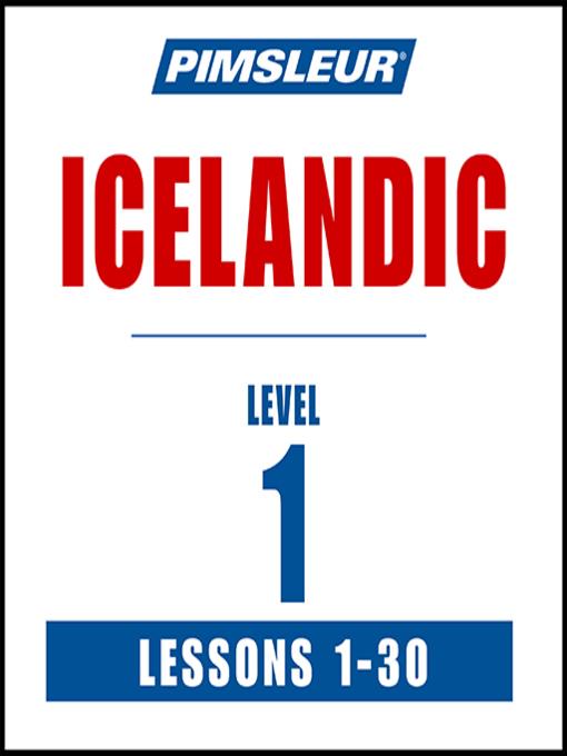 Pimsleur Icelandic Level 1 MP3