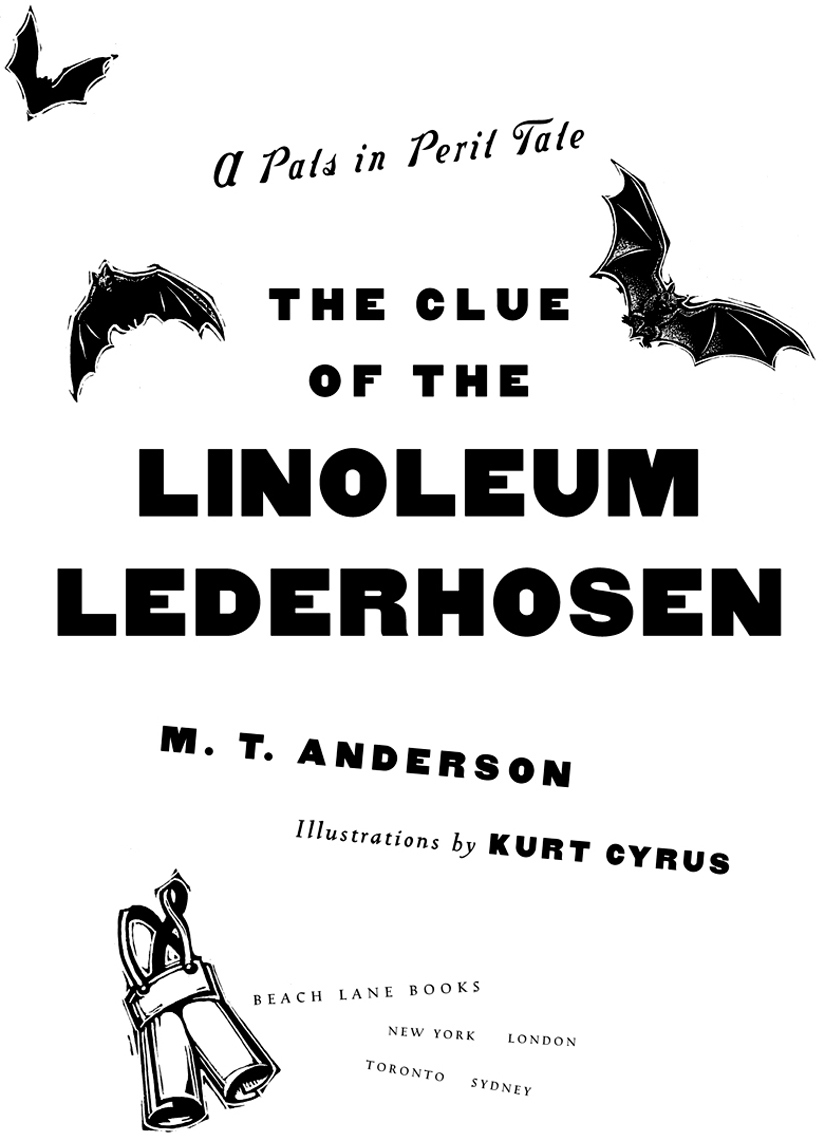 The Clue of the Linoleum Lederhosen