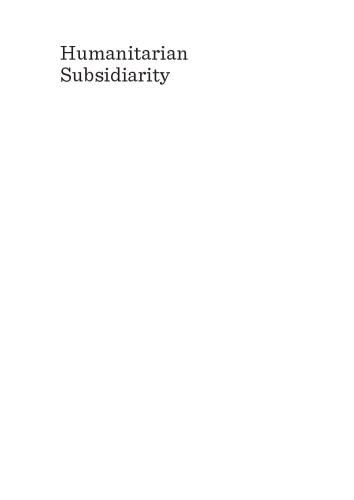 Humanitarian Subsidiarity