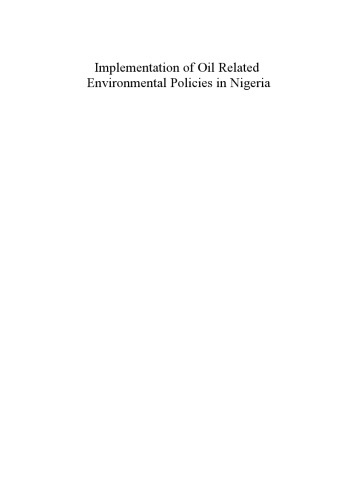 Implementation of Oil Related Environmental Policies in Nigeria