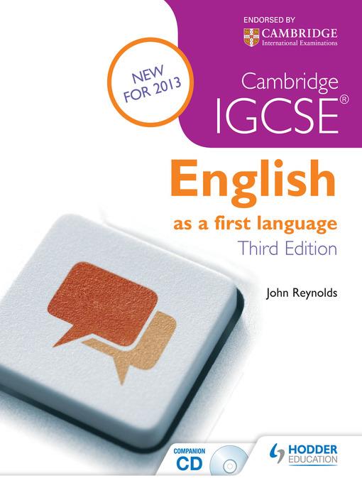 Cambridge IGCSE English First Language + CD