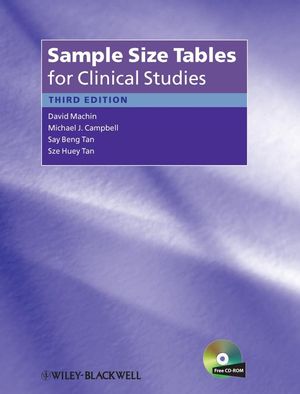 Sample size tables for clinical studies