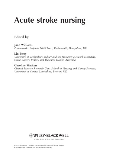 Acute stroke nursing