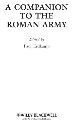 A Companion to the Roman Army